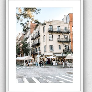 West Village Nights, Cafe Cluny Portrait - Print Only or Framed