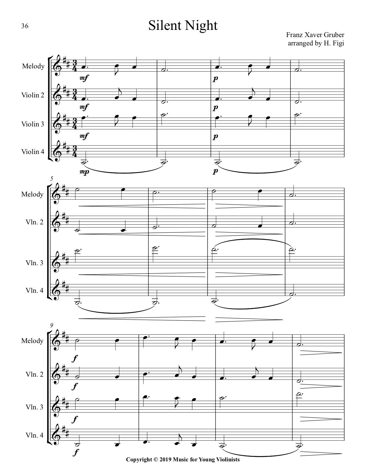 Christmas Music for Violin PDF | Etsy