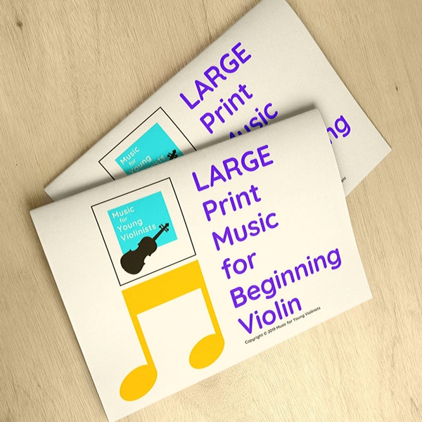 Einfache Violinmusik (PDF, LARGE Print, Fun & Easy)