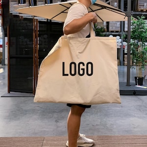 Personalizzazione di borse in tela extra large: borse per la spesa in tela, sacchetti regalo, tela, per feste, bomboniere, gadget,...