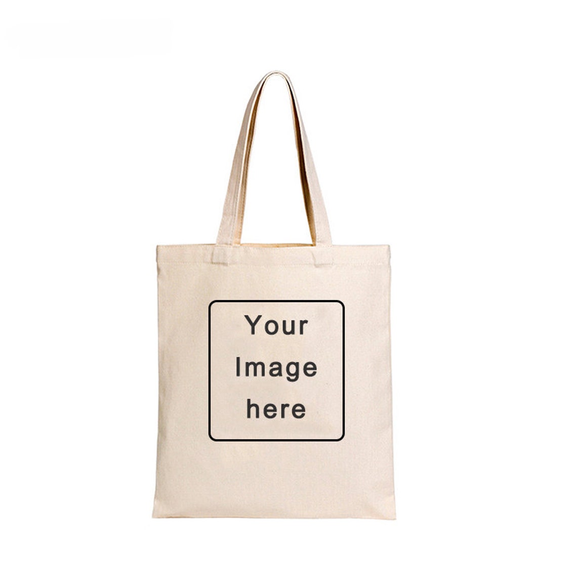 Canvas Personalized Tote Bag Custom Printed Bag Script Logo - Etsy