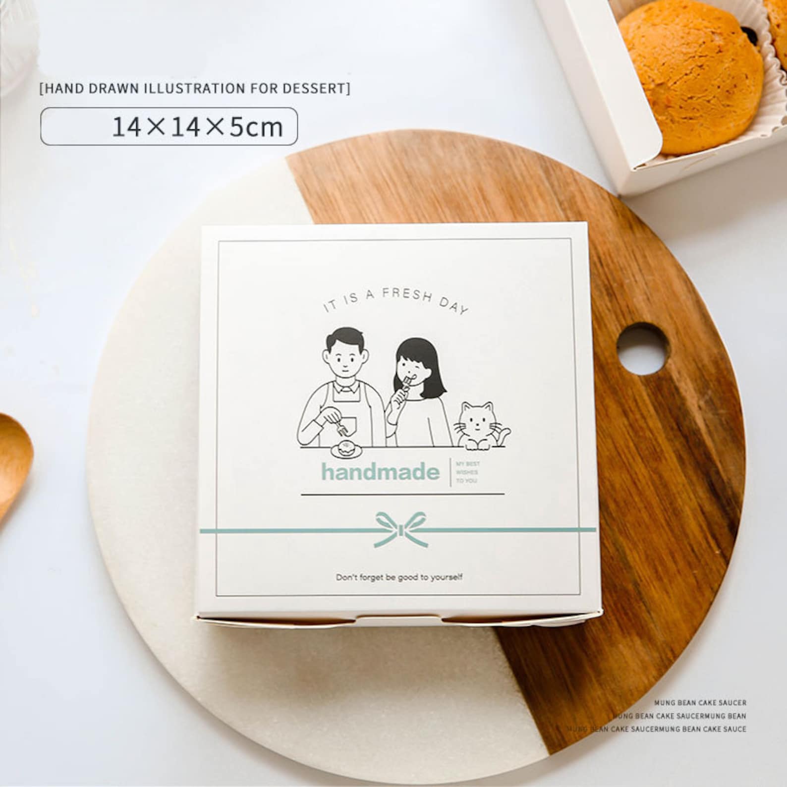 20PC Cardboard Bakery Boxes With Translucent Frosted Window Etsy