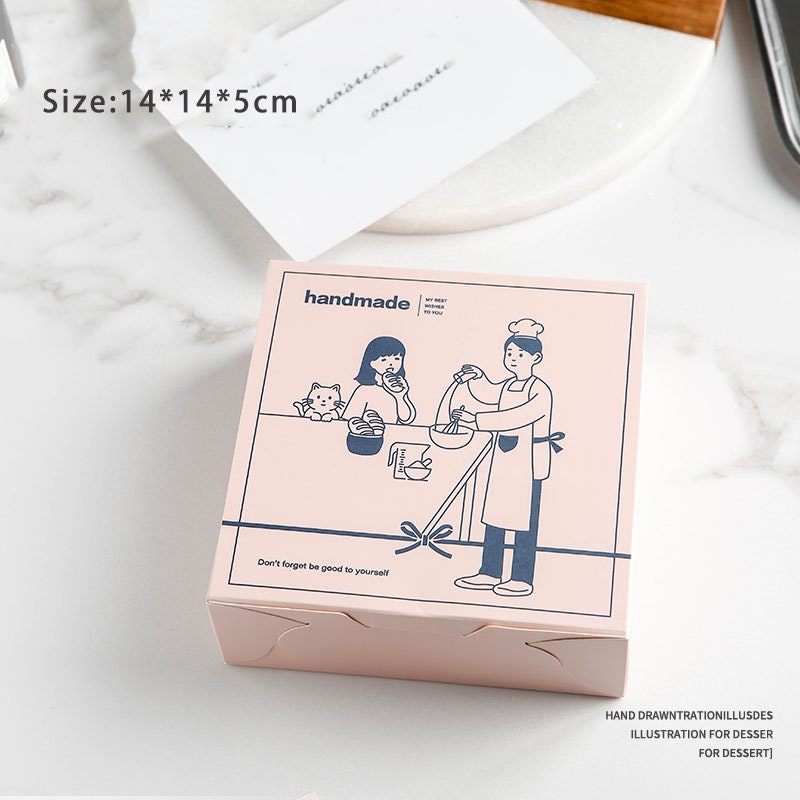 20PC Cardboard Bakery Boxes With Translucent Frosted Window Etsy