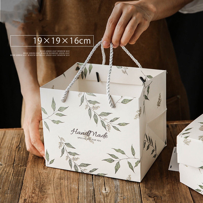 20PC Cardboard Bakery Boxes With Translucent Frosted Window Etsy