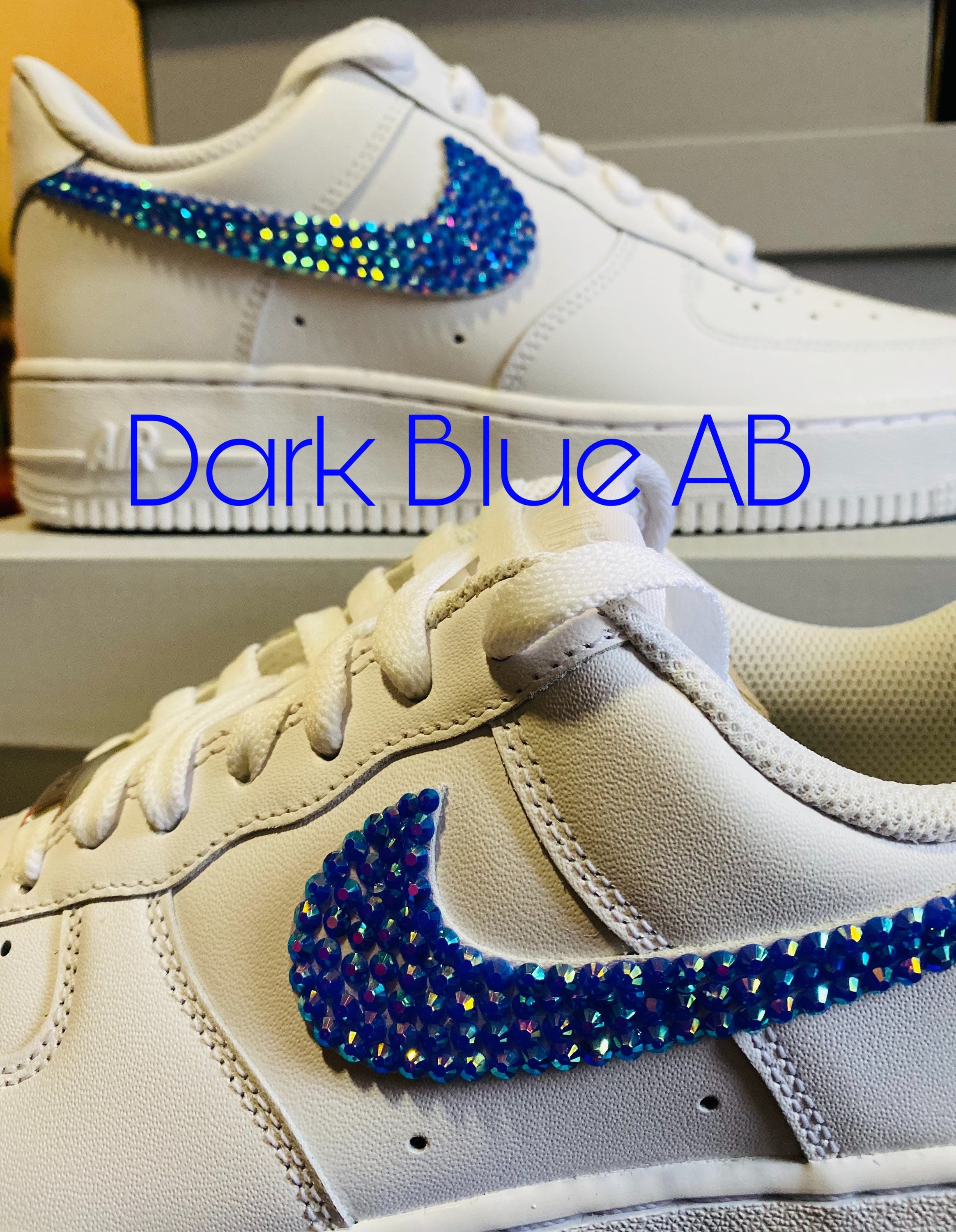 Bling Nike Air Force 1. Youth Sizes. Made to order Item. Etsy