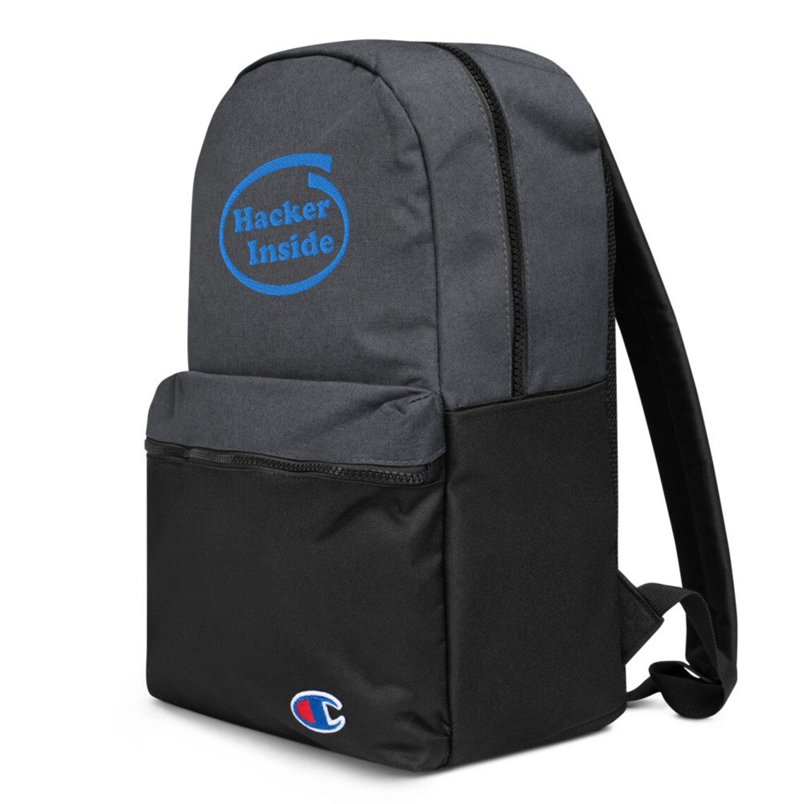 Hacker Inside Embroidered Champion Backpack Cyber Security / Etsy