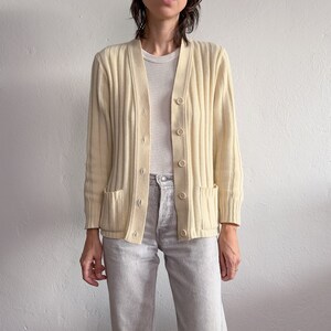 70'S Sears KINGS ROAD Acrylic Knit Cardigan Men's S Size