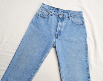 Calça Levi's 505 vintage dos anos 90, tamanho 30W 33.5L