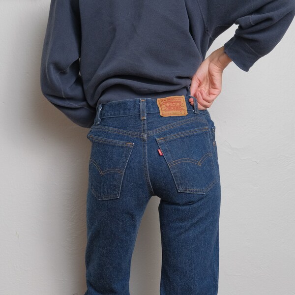 90'S Levi's 701-0115 STUDENT Straight Denim Pants Made in USA Women's L (w27) Vintage /eaa508157
