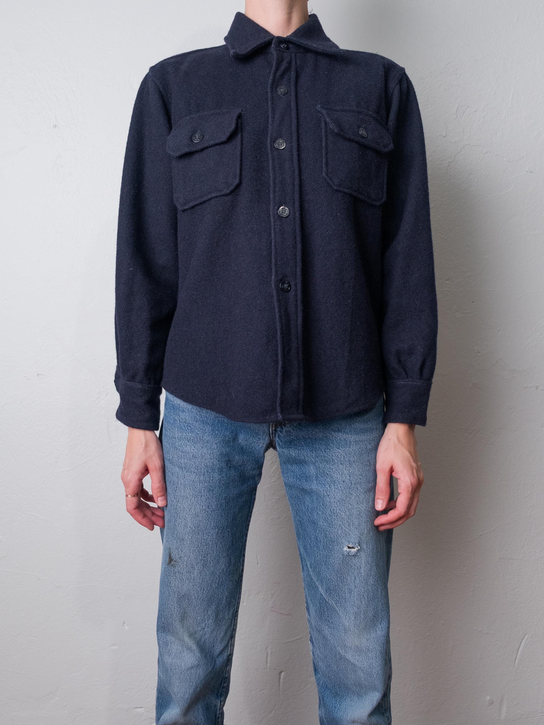 Snap Wool Shirts - Etsy Canada