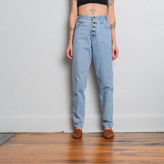 High Rise Light Wash Vintage Jeans / Size 24 - image 2