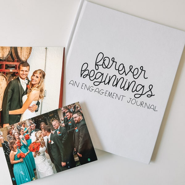 Engagement Journal and Wedding Memory Book Keepsake | Bridal Shower Gift | Engagement Gift | Wedding Planner