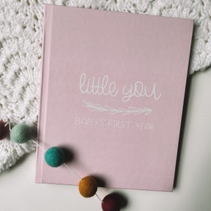 First Year Baby Memory Book | Gender Neutral Baby Journal & Keepsake Album | Baby Milestone Tracker | Baby Shower Gift for New Mom