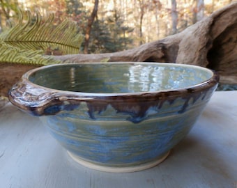 Handmade Pottery Mixing Bowl - Small Ceramic Kitchen Bowl