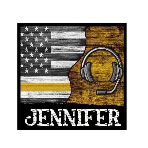 Personalized | 911 Emergency Dispatcher |  Locker Magnet | Name Tag| Dispatcher's Week | Telecommunicator Gifts
