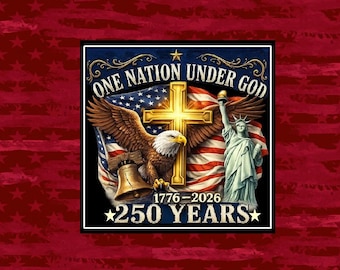USA 250th Anniversary Patriotic Gift Magnet | Fourth of July American Hero Collection Series