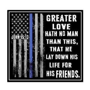 Police Officer Gifts | Locker Magnet | Lay Down His Life For His Friends | Office | Home Decor
