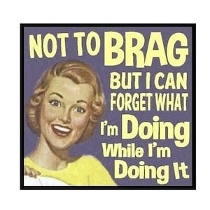 Funny Gifts | Retro Magnet | Forget What I Am Doing | Home and Office Decor | Birthday | Coworker | Best Friend