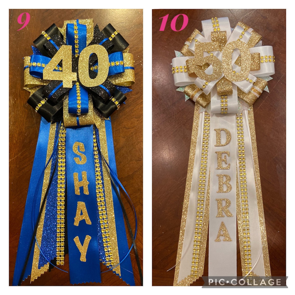 Customized Ribbon Pin Etsy