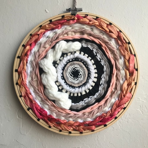 Green Yarn Wall Hanging / Hoop Wall Hanging / Macrame Wall Etsy