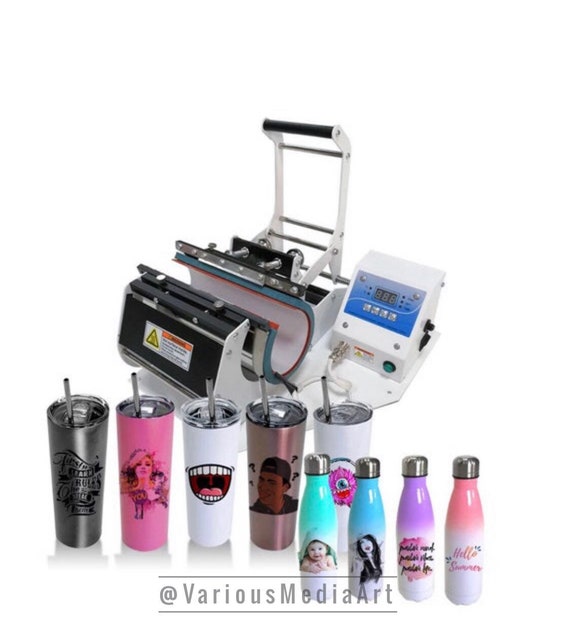 Sublimation Starter Kit Tumbler Bundle Heat Press Machine | Etsy