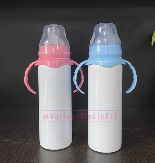 Bulk Wholesale Lot Sublimation Baby Bottle Infant 8oz Blue Etsy
