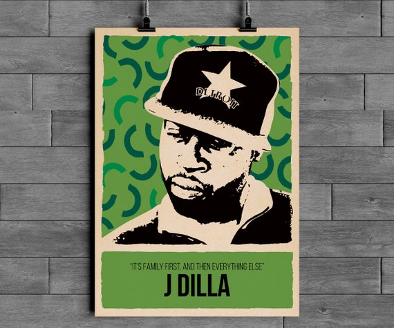 J Dilla Poster | Hip Hop Producer Wall Art | Music Legend - Etsy
