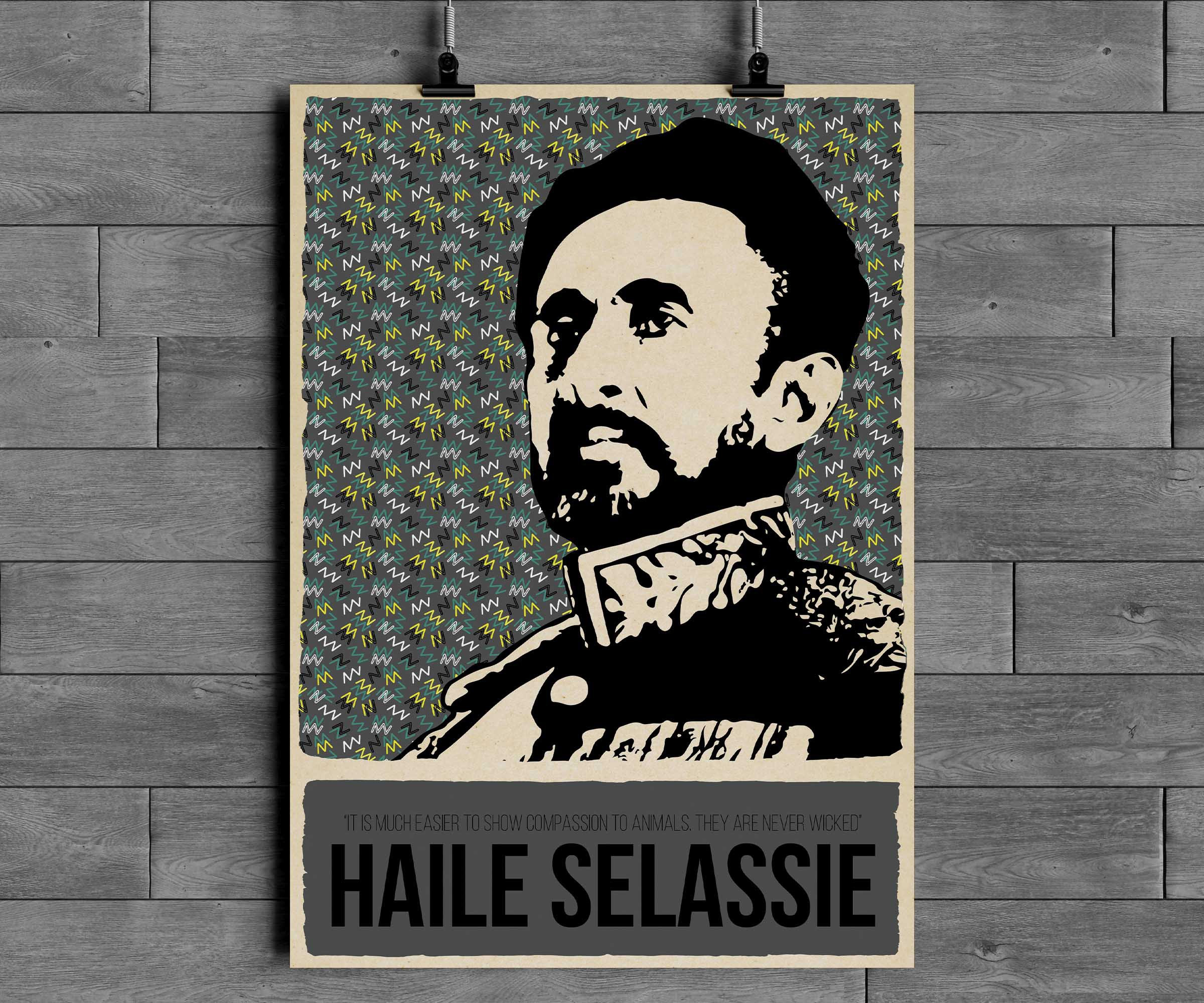 Haile selassie poster - Etsy 日本