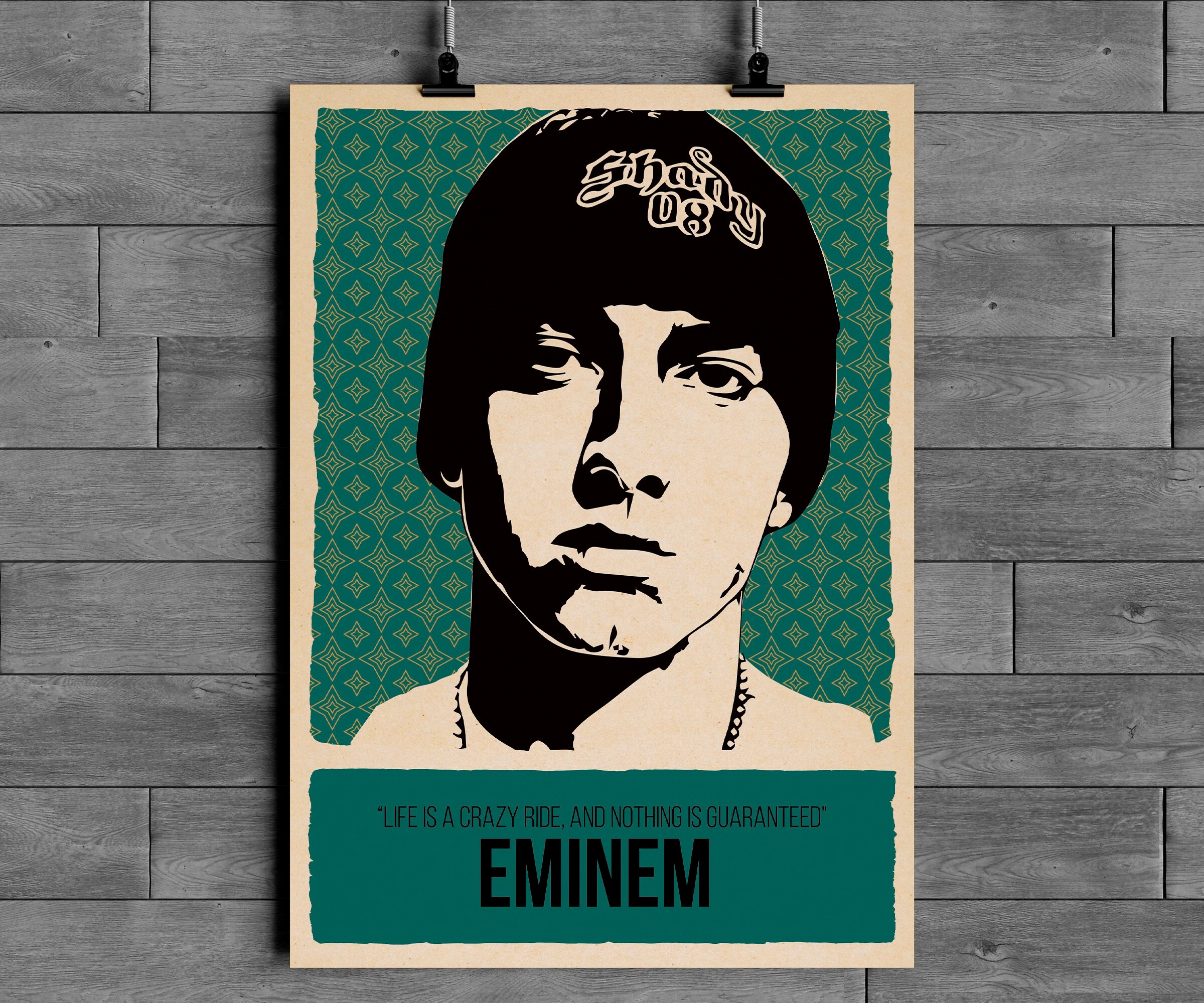 Eminem Hip Hop Poster Art Print Wall Handing Decor Music Art - Etsy