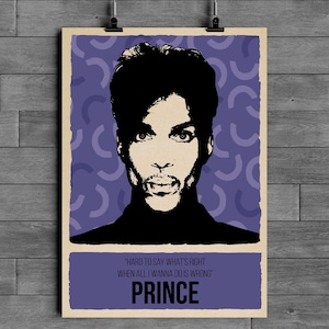 Prince Poster | Music Legend Wall Art | Iconic Artist