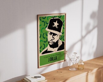 J Dilla Poster | Hip Hop Producer Wall Art | Music Legend - Etsy