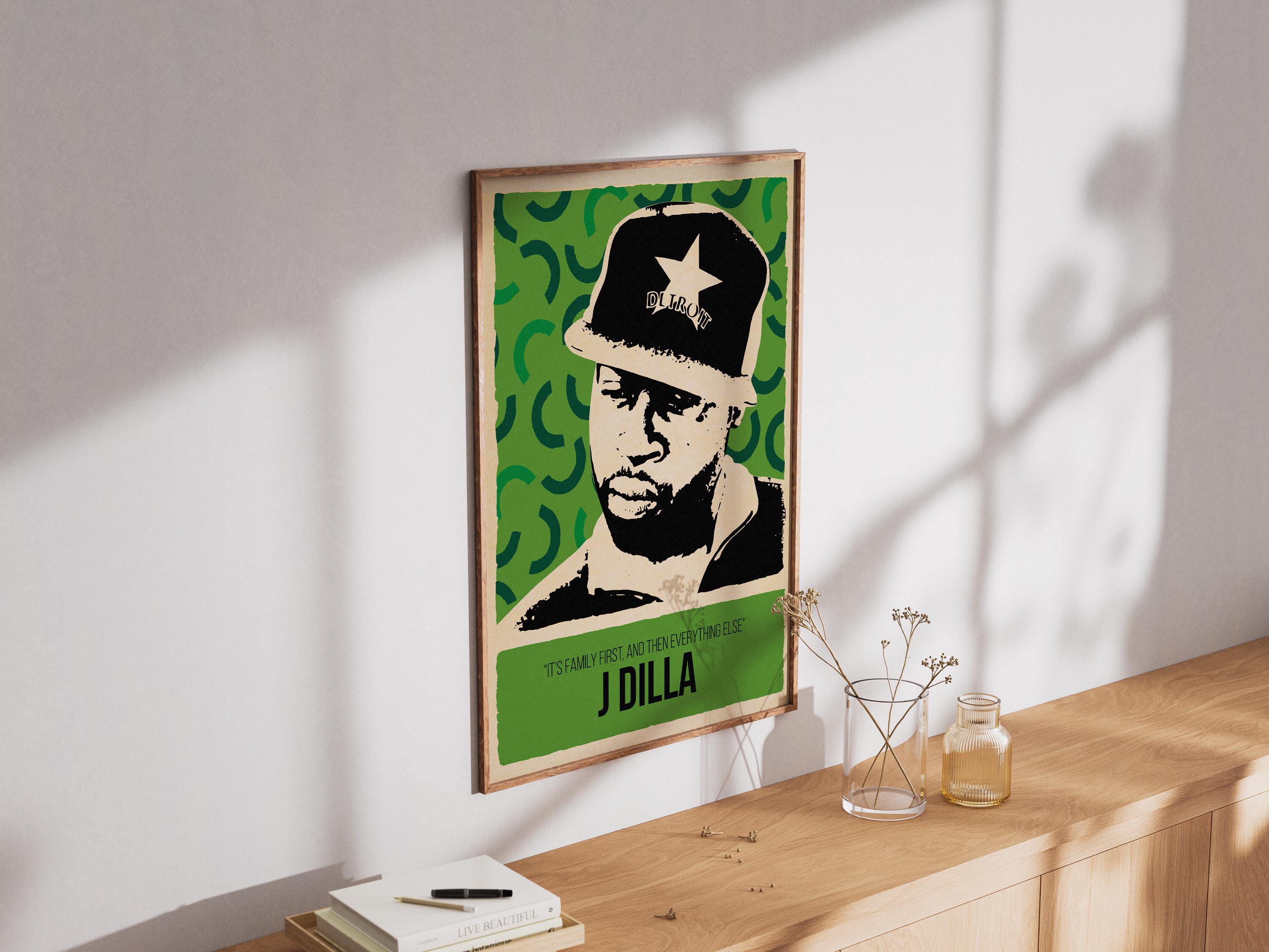 J Dilla Poster | Hip Hop Producer Wall Art | Music Legend - Etsy
