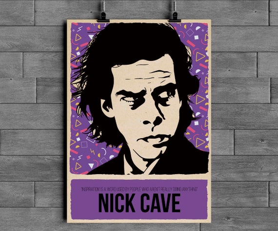 Nick Cave Poster | Music Icon Wall Art | the Bad Seeds - Etsy
