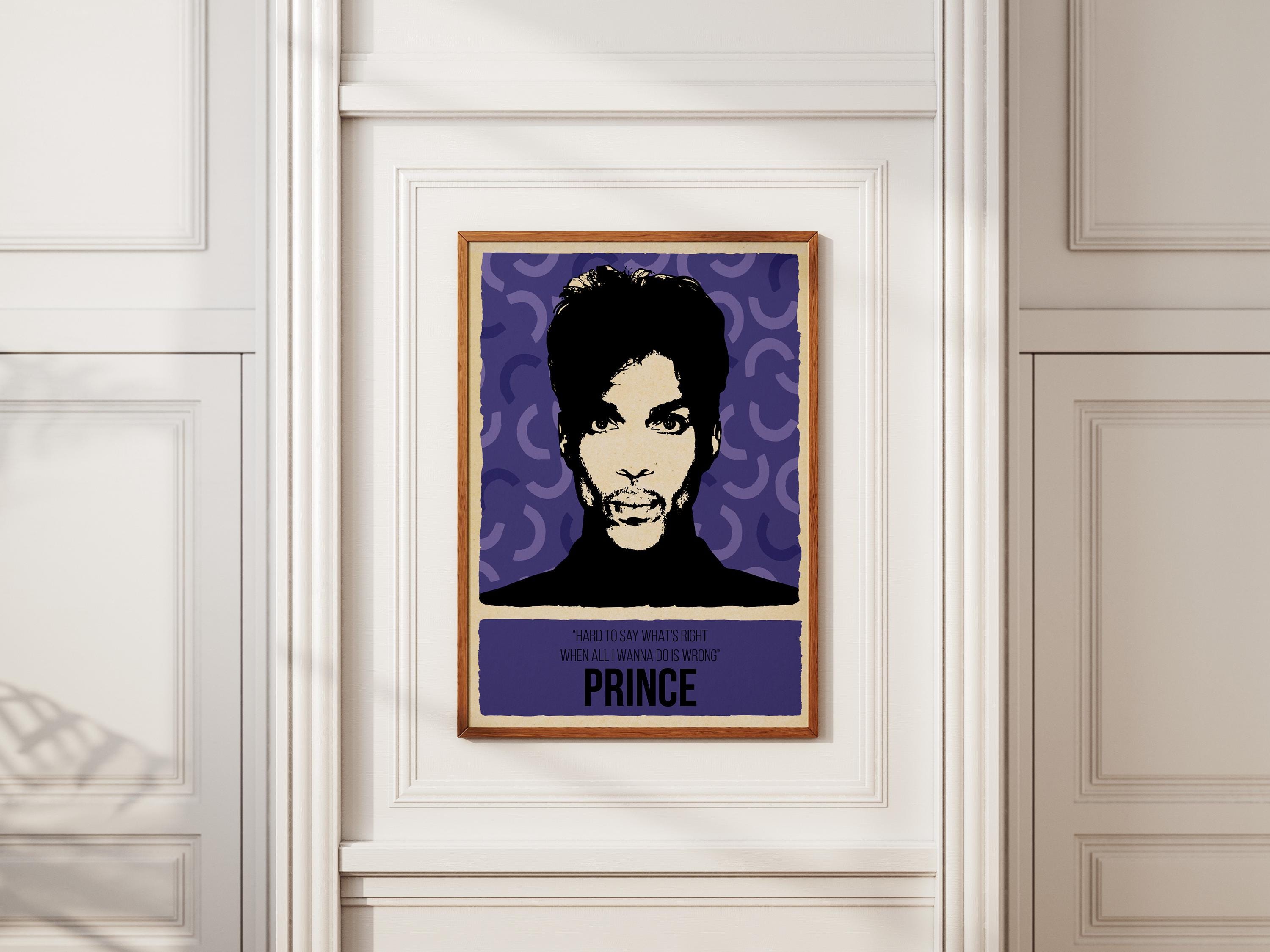 Prince Abstract Poster Prince Poster | Music Legend Wall Art | Iconic Artist - Etsy