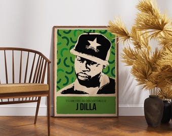 J Dilla Poster | Hip Hop Producer Wall Art | Music Legend - Etsy