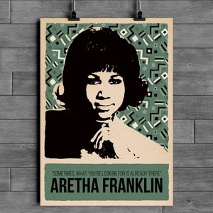Aretha Franklin Poster - Etsy
