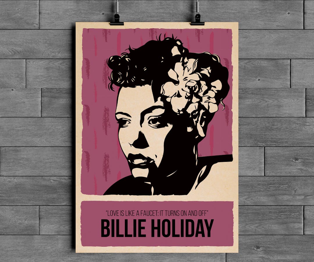 Billie Holiday Poster Jazz Blues Legend Wall Art Music Icon Etsy billie-holiday-poster-jazz-blues-legend-wall-art-music-icon-etsy