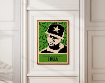 J Dilla Poster | Hip Hop Producer Wall Art | Music Legend - Etsy