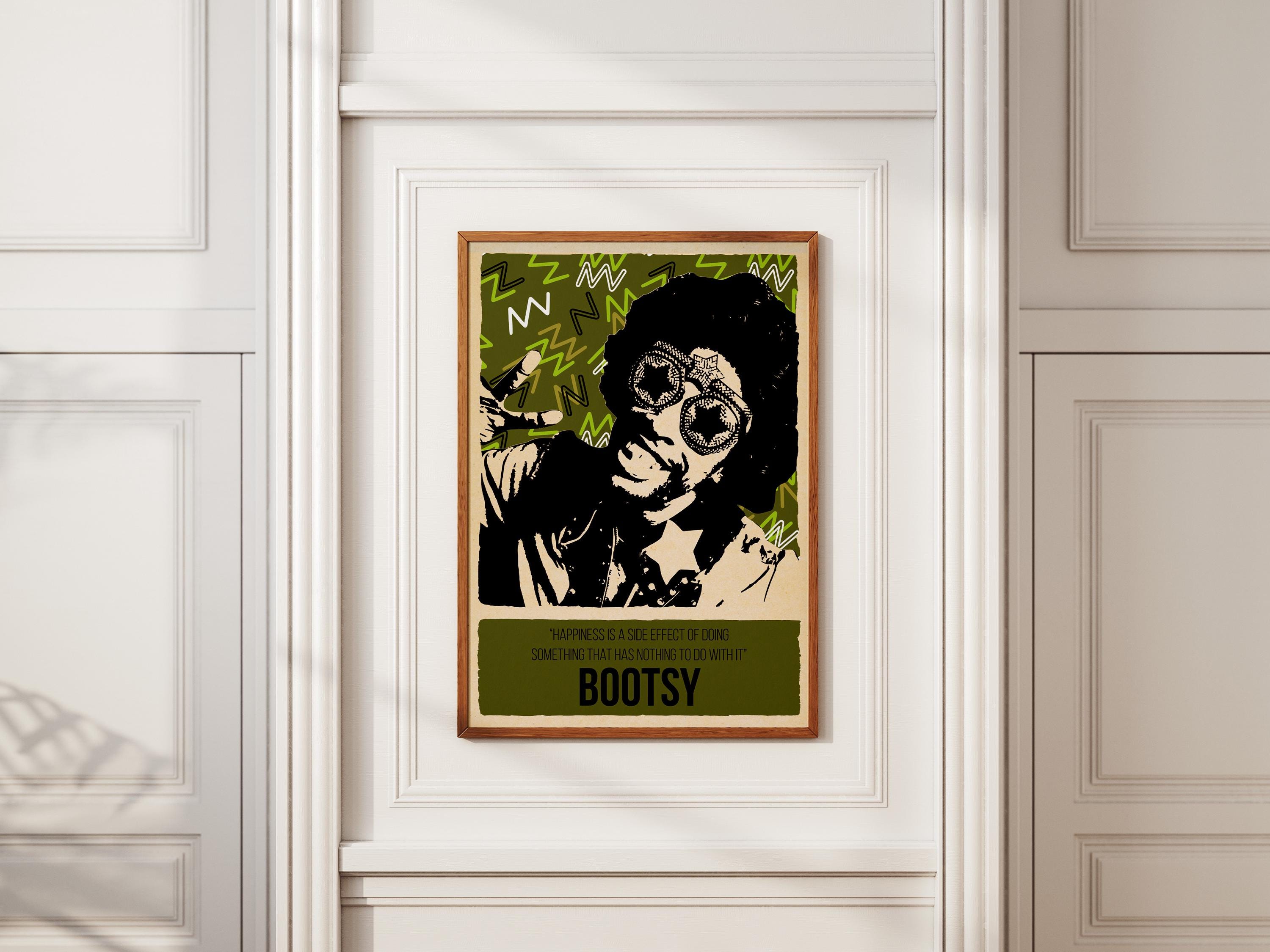 Bootsy Collins Poster | Funk Legend Wall Art | Bass Icon - Etsy