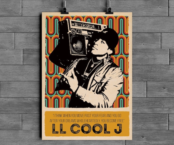 LL Cool J Poster | Hip Hop Icon Wall Art | Rap Legend - Etsy