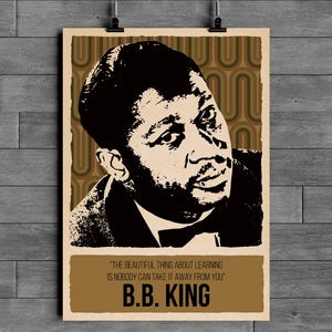 B.B. King Poster | Blues Legend Wall Art | Guitar Icon
