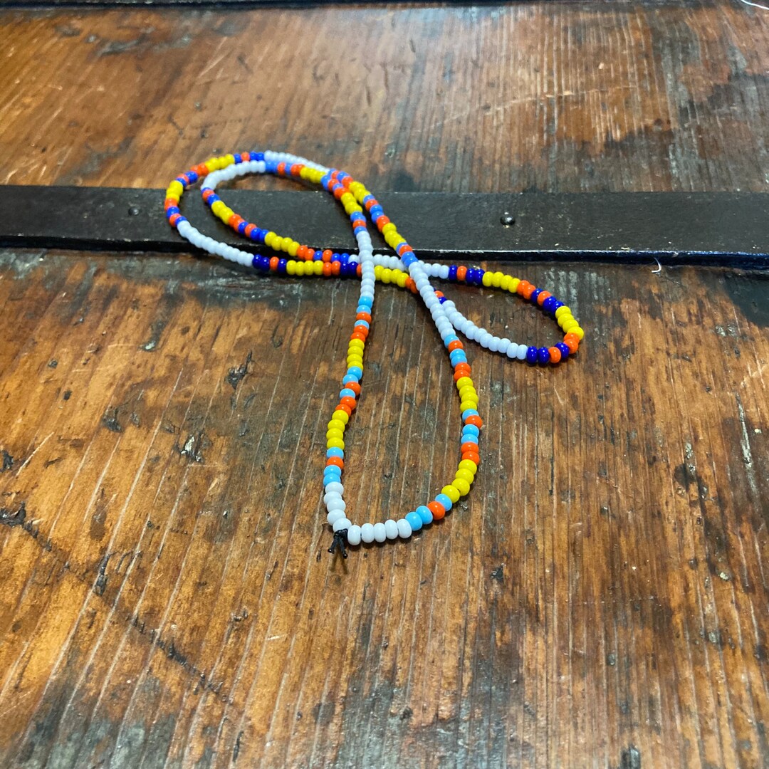 Seed Bead Necklace / Love Beads / Hippie Beads / Surfer Necklace Etsy