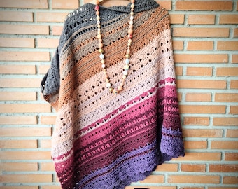 YakButterTea Poncho crochet pattern