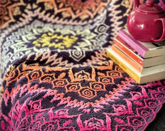 Schema per la coperta all'uncinetto SaffronTea