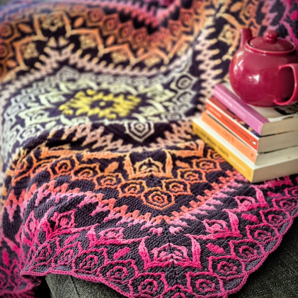 SaffronTea Blanket crochet pattern