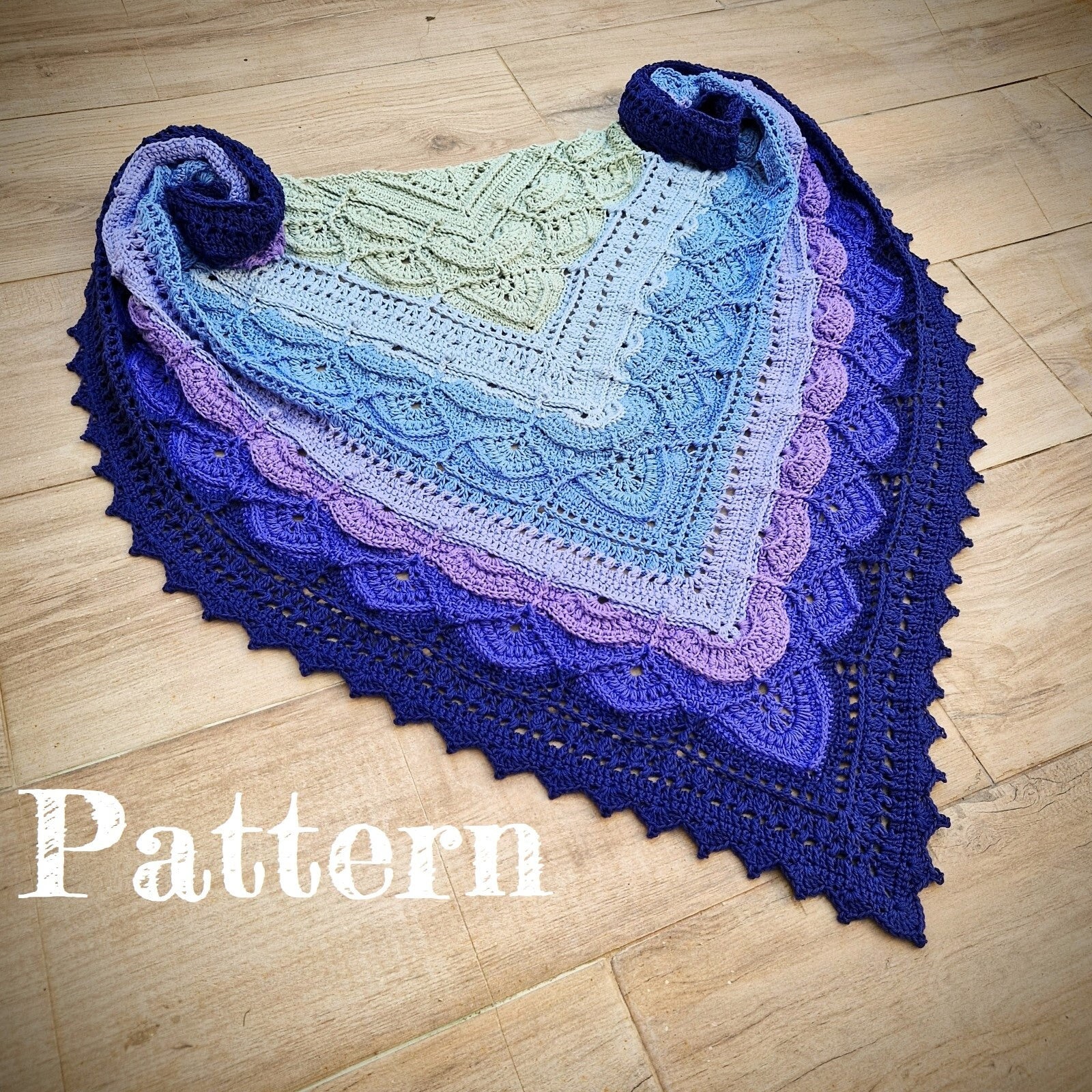 Moroccanminttea Shawl Crochet Pattern - Etsy