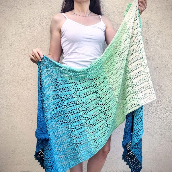 IceTea Shawl crochet pattern