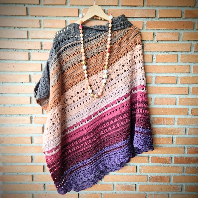 YakButterTea Poncho pattern zdjęcie 5