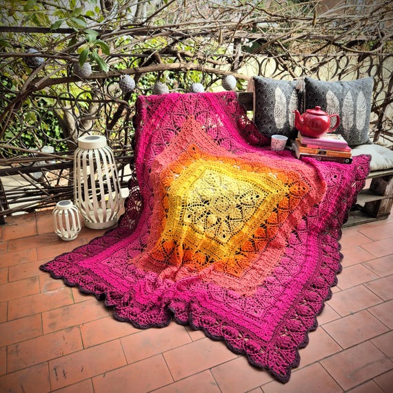 Lapsangtea Blanket Crochet Pattern - Etsy