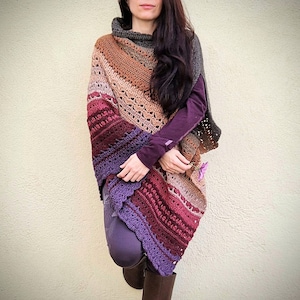 YakButterTea Poncho crochet pattern image 2